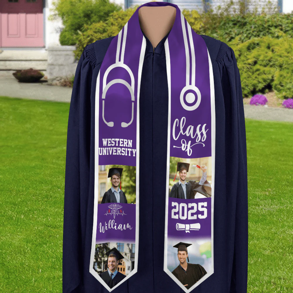 Class of 2026 Triangle Stoles For Graduation Day, Graduation Gift, Senior Gift LM32 893071 - Image 5