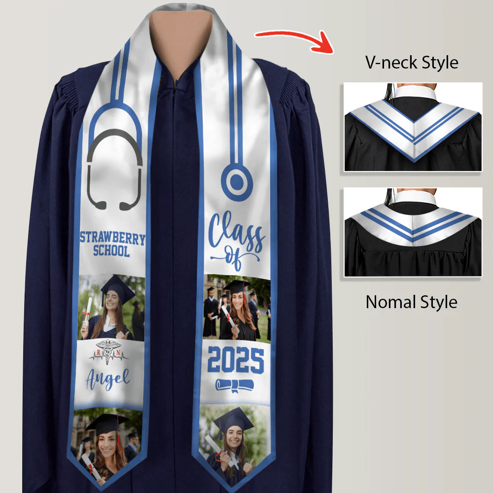 Class of 2026 Triangle Stoles For Graduation Day, Graduation Gift, Senior Gift LM32 893071 - Image 6