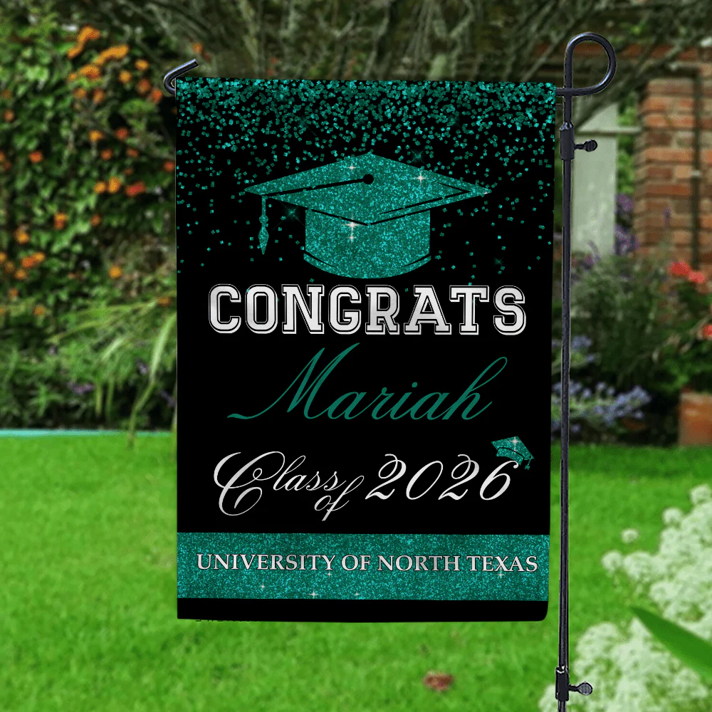Personalized Graduation Senior Class of 2025 Garden Flag - Image 3