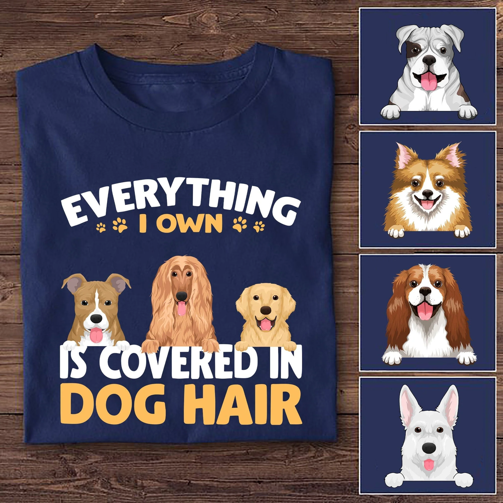 Covered In Dog Hair Personalized Custom Dog Shirt C287 - Image 2