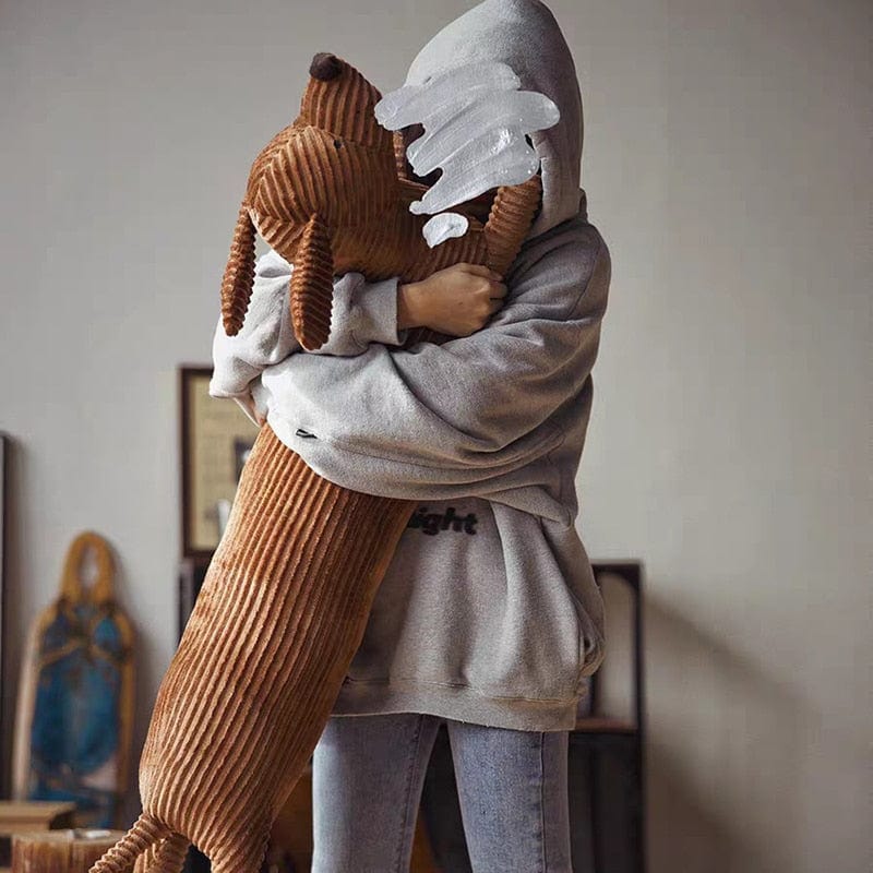 Cushion Lovers Brown Cute British Short-legged Dachshund Dog Pillow Cushion Sofa Decoration New Year Gift Plush doll - Image 2