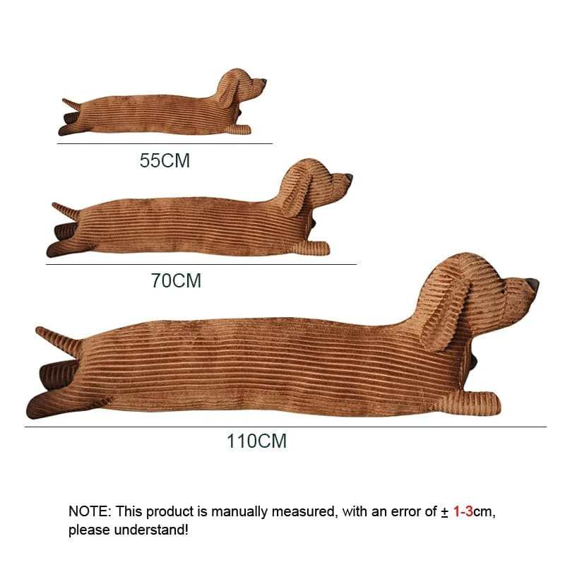 Cushion Lovers Brown Cute British Short-legged Dachshund Dog Pillow Cushion Sofa Decoration New Year Gift Plush doll - Image 3