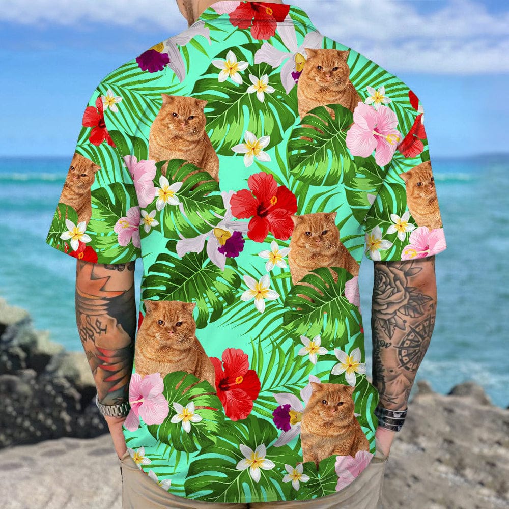 Custom Cat Photo Tropical Style Hawaii Shirt TH10 TA29 889467 - Image 2