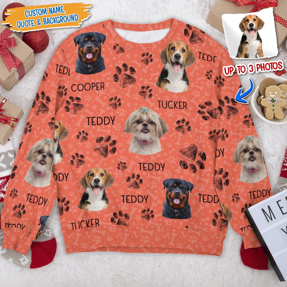 Custom Dog Cat Photo AOP Sweatshirt DA199 888710 - Image 2