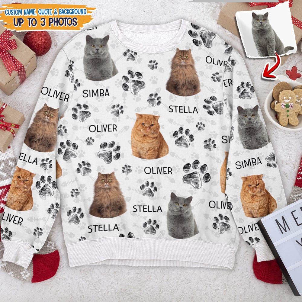 Custom Dog Cat Photo AOP Sweatshirt DA199 888710 - Image 4