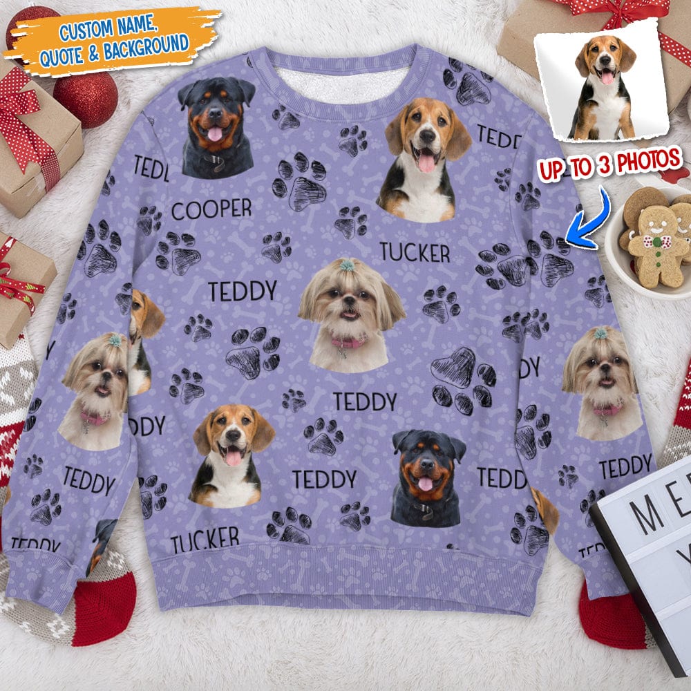 Custom Dog Cat Photo AOP Sweatshirt DA199 888710 - Image 5