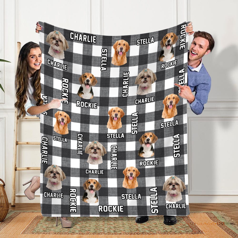 Custom Dog Cat Photo Christmas Pattern Pet Blanket TA29 888789 - Image 2
