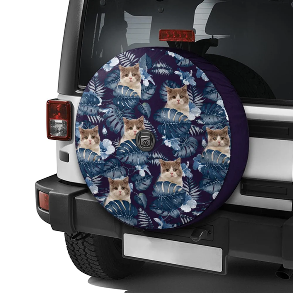 Custom Cat Photo Hawaii Style Tire Cover T368 890011 - Image 3