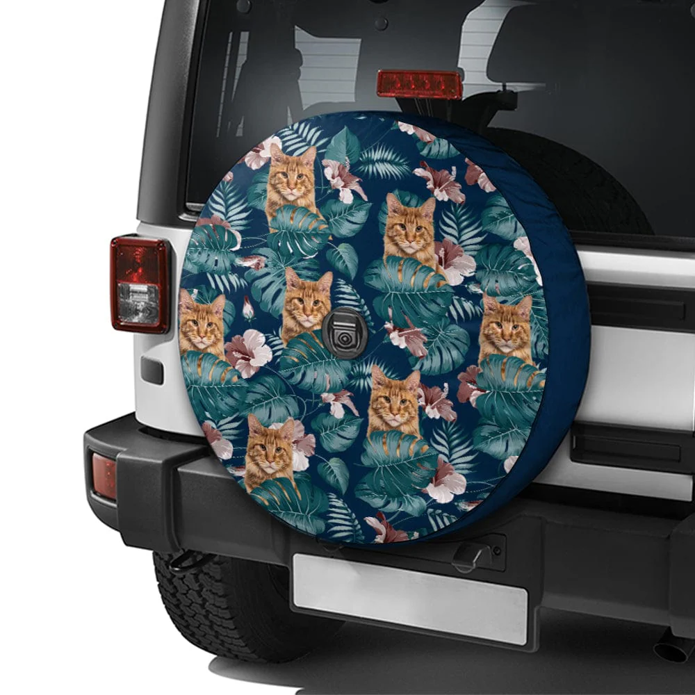 Custom Cat Photo Hawaii Style Tire Cover T368 890011 - Image 4