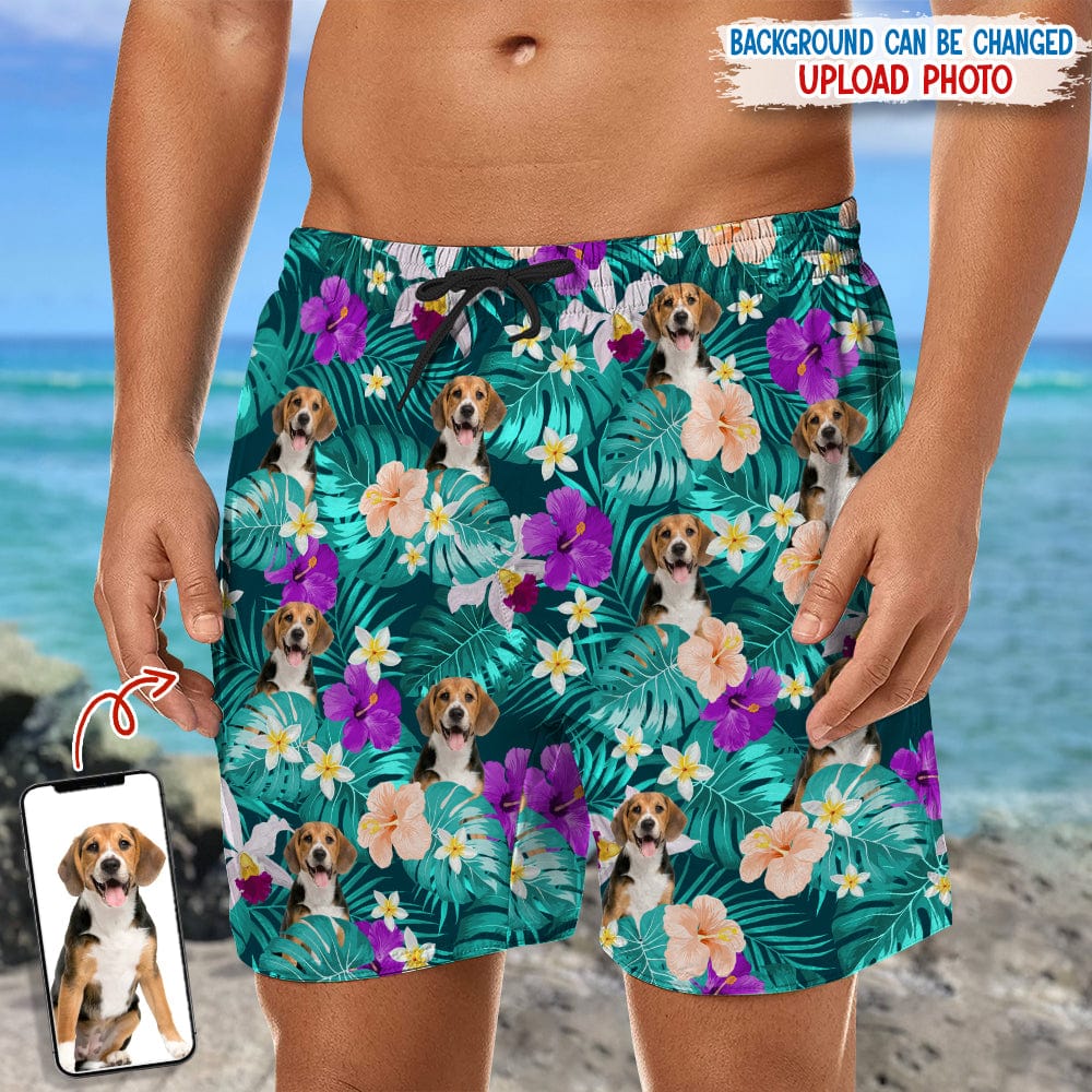 Custom Dog Photo Tropical Style Beach Short K228 889499 - Image 3