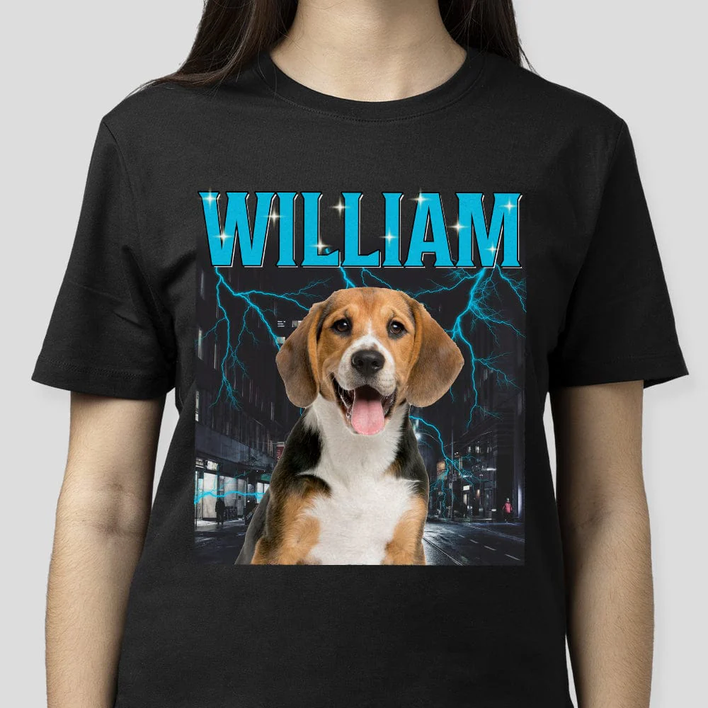 Custom Dog Photo Vintage Portrait Shirt TA29 889681 - Image 2