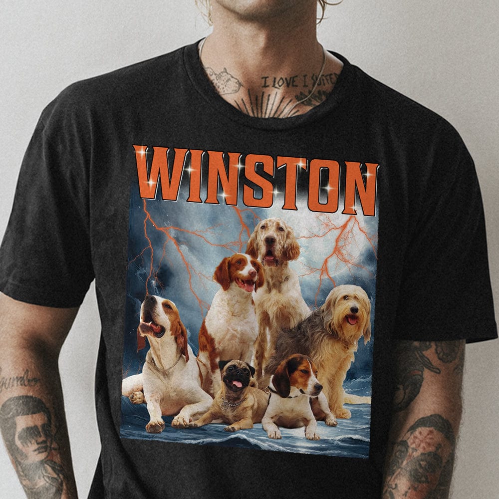 Custom Dog Photo Vintage Portrait Shirt TA29 889681 - Image 3