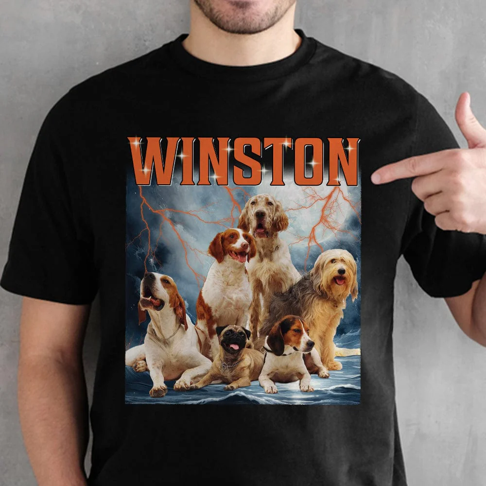 Custom Dog Photo Vintage Portrait Shirt TA29 889681 - Image 6