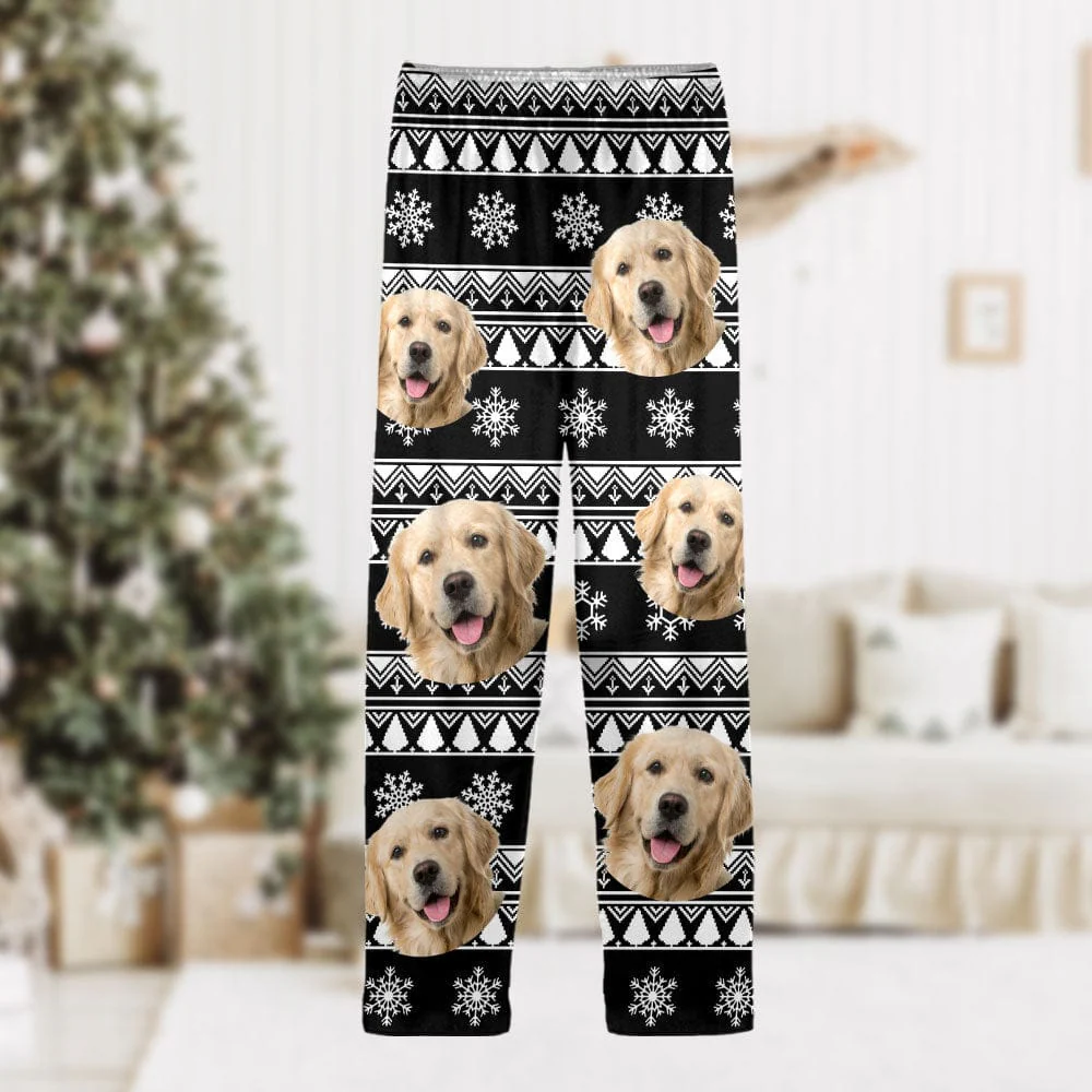 Custom Dog Photo With Aboriginal Pattern For Family Pajamas TA29 889686 - Image 3