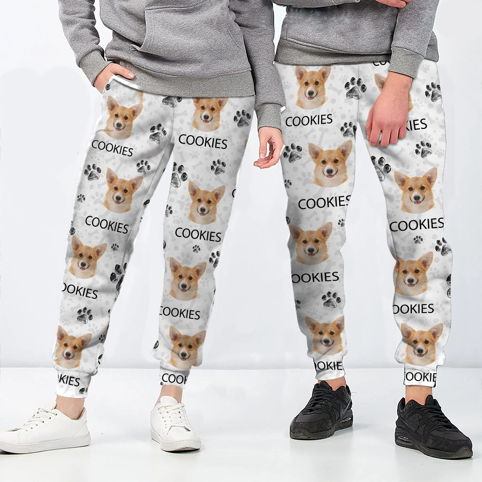 Custom Dog Photo With Paw Pattern Sweatpants TA29 889806 - Image 3