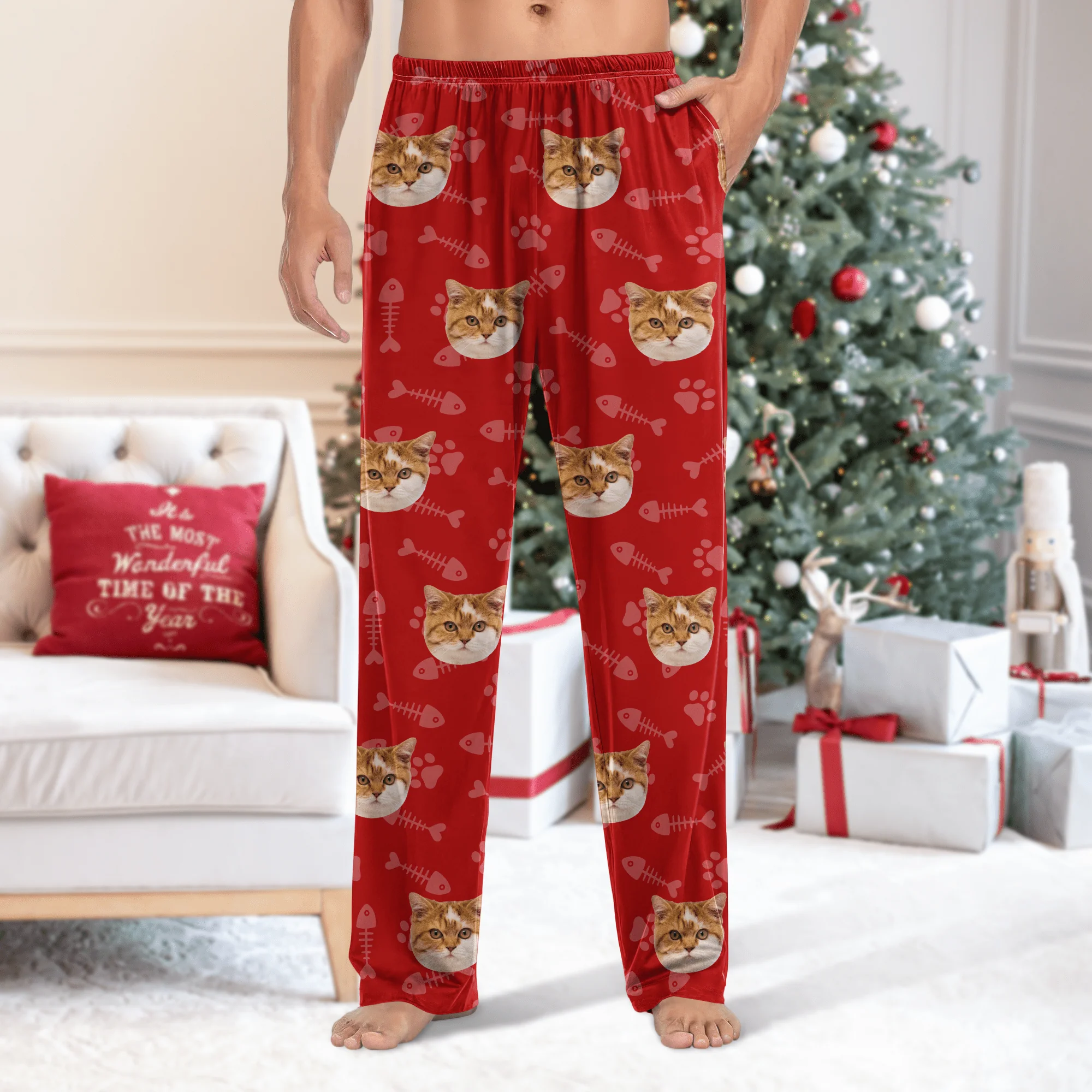 Custom Face Dog Cat Pants Christmas Gift TA29 HA75 888640 - Image 2