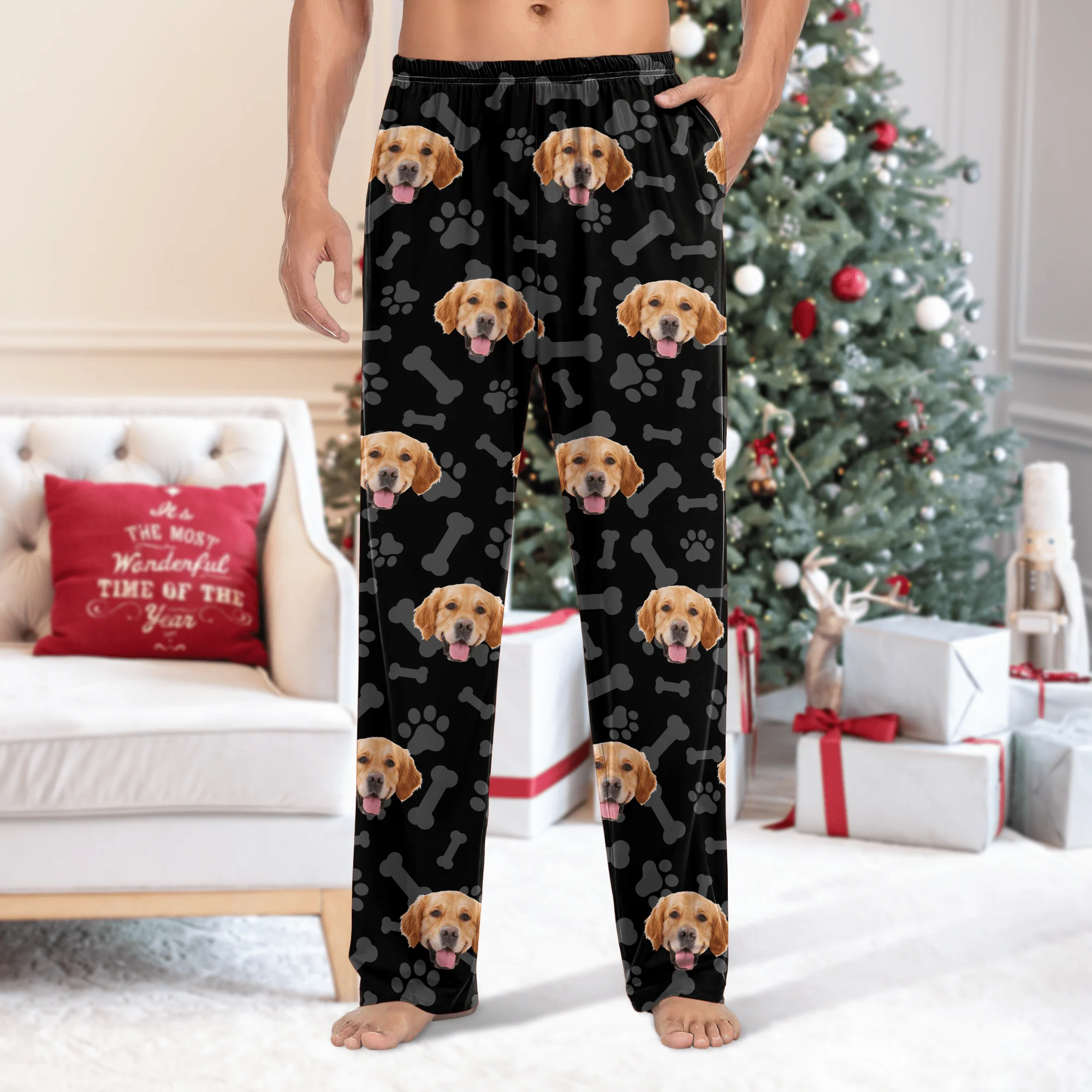 Custom Face Dog Cat Pants Christmas Gift TA29 HA75 888640 - Image 3