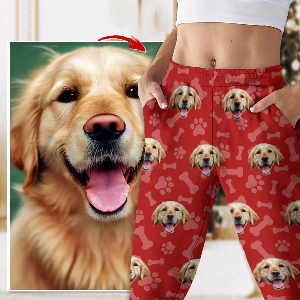Custom Face Dog Cat Pants Christmas Gift TA29 HA75 888640 - Image 4