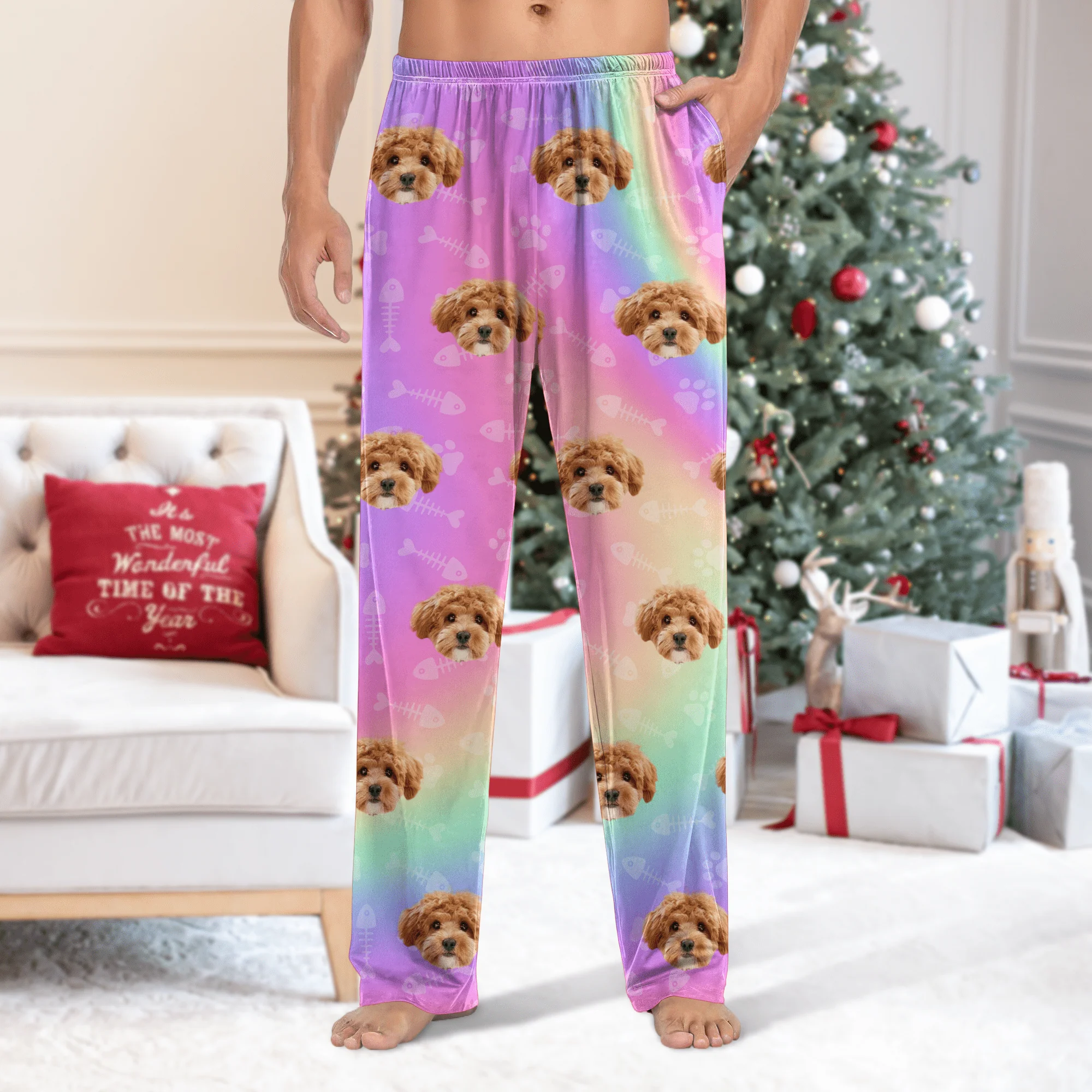 Custom Face Dog Cat Pants Christmas Gift TA29 HA75 888640 - Image 8