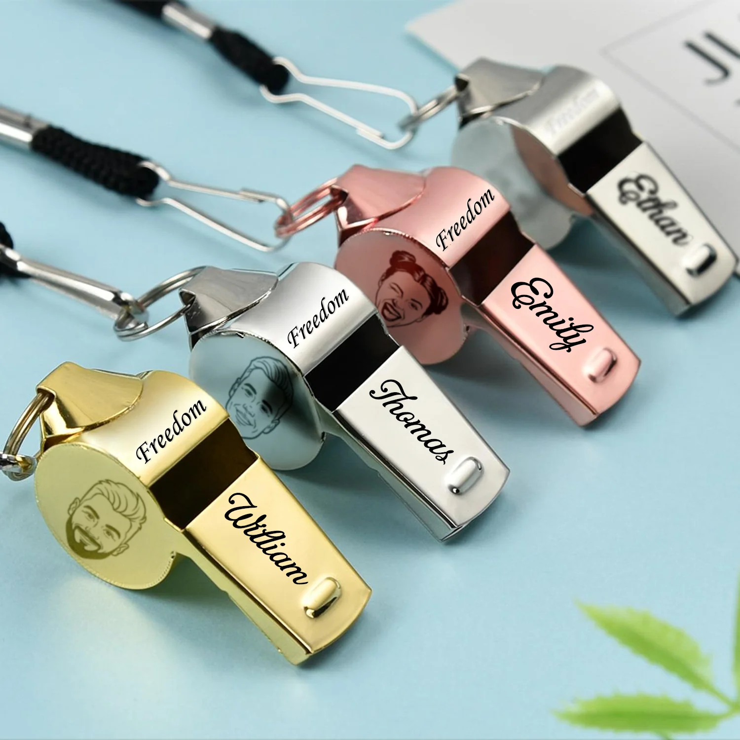 Custom Face Photo 250 Years of America Coach Whistle Personalized Freedom Gift LM32 897907 - Image 5