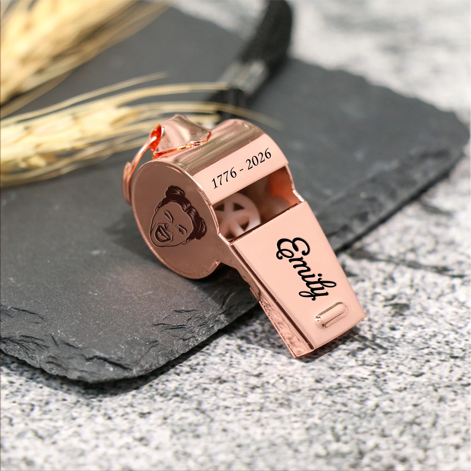 Custom Face Photo 250 Years of America Coach Whistle Personalized Freedom Gift LM32 897907 - Image 8
