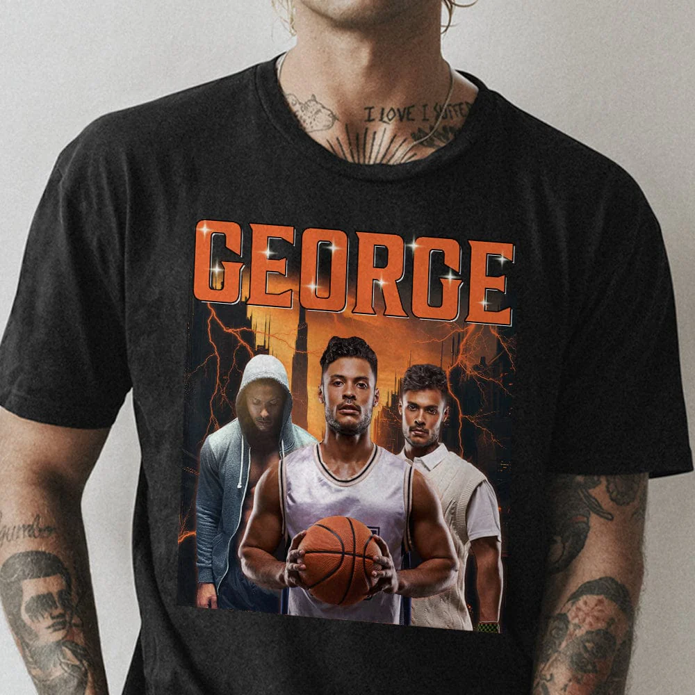 Custom Face Portrait Photo Vintage Style Shirt N304 889685 - Image 2