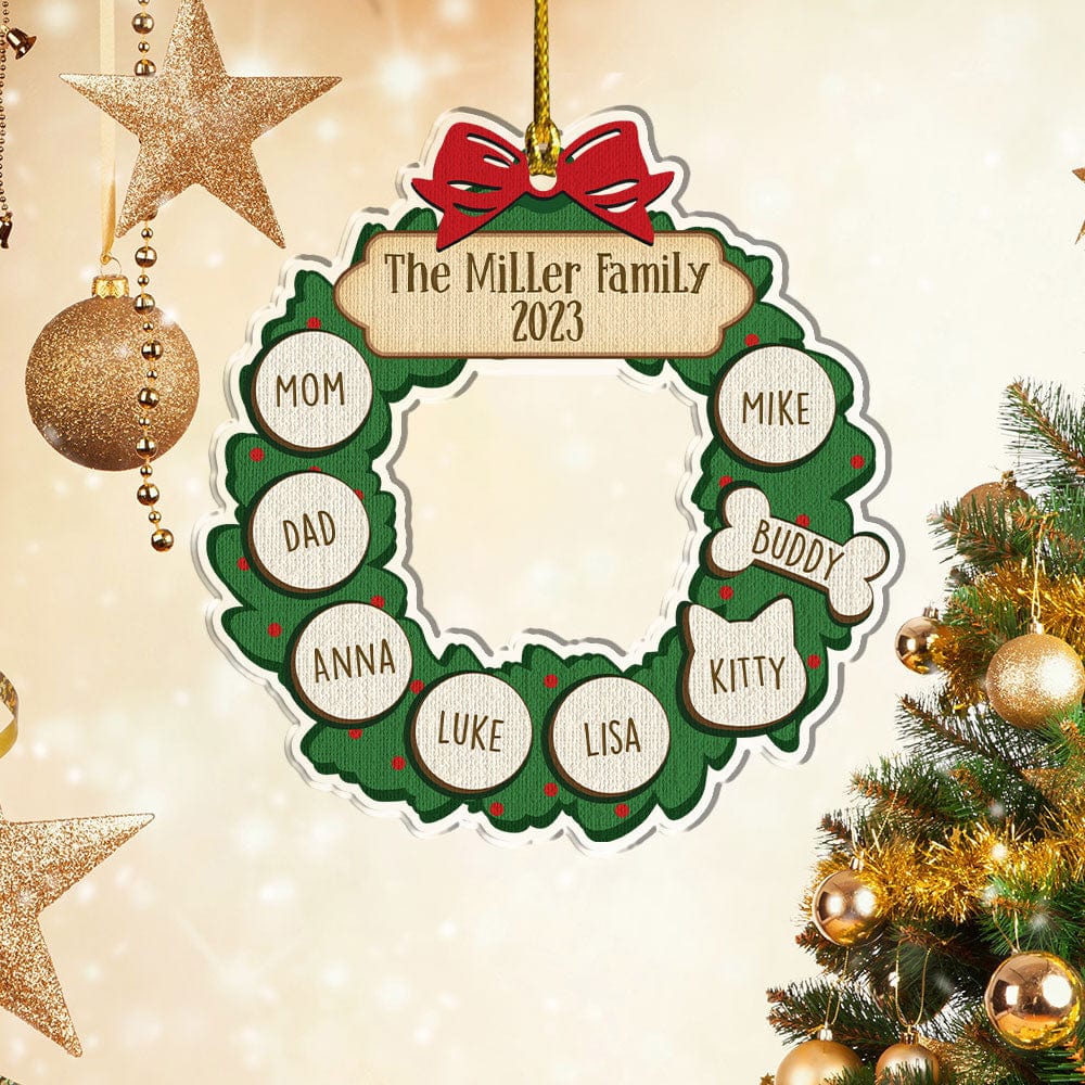 Custom Family Names Christmas Tree Acrylic Ornament TA29 889734 - Image 4