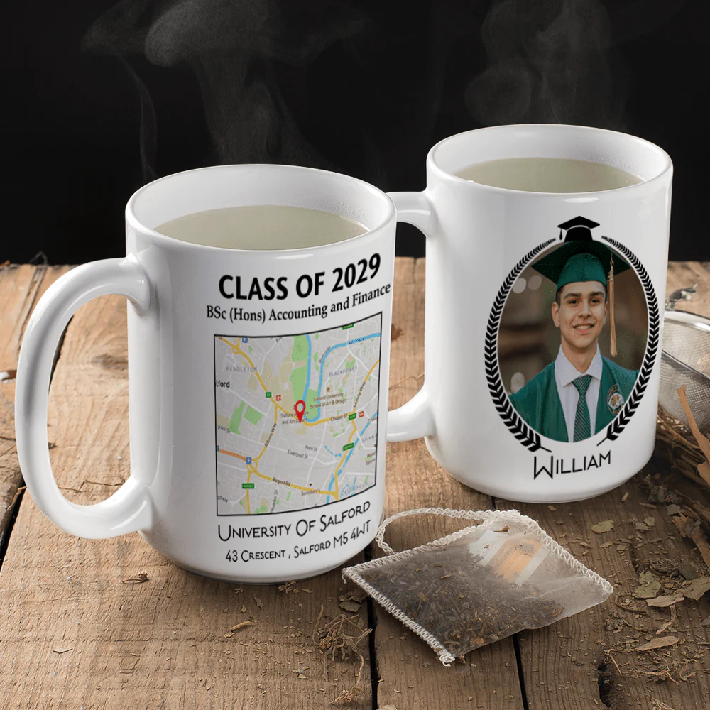 Custom Map Photo Graduation Gift Personalized Graduation Senior Coffee Mug 890335 - Image 7