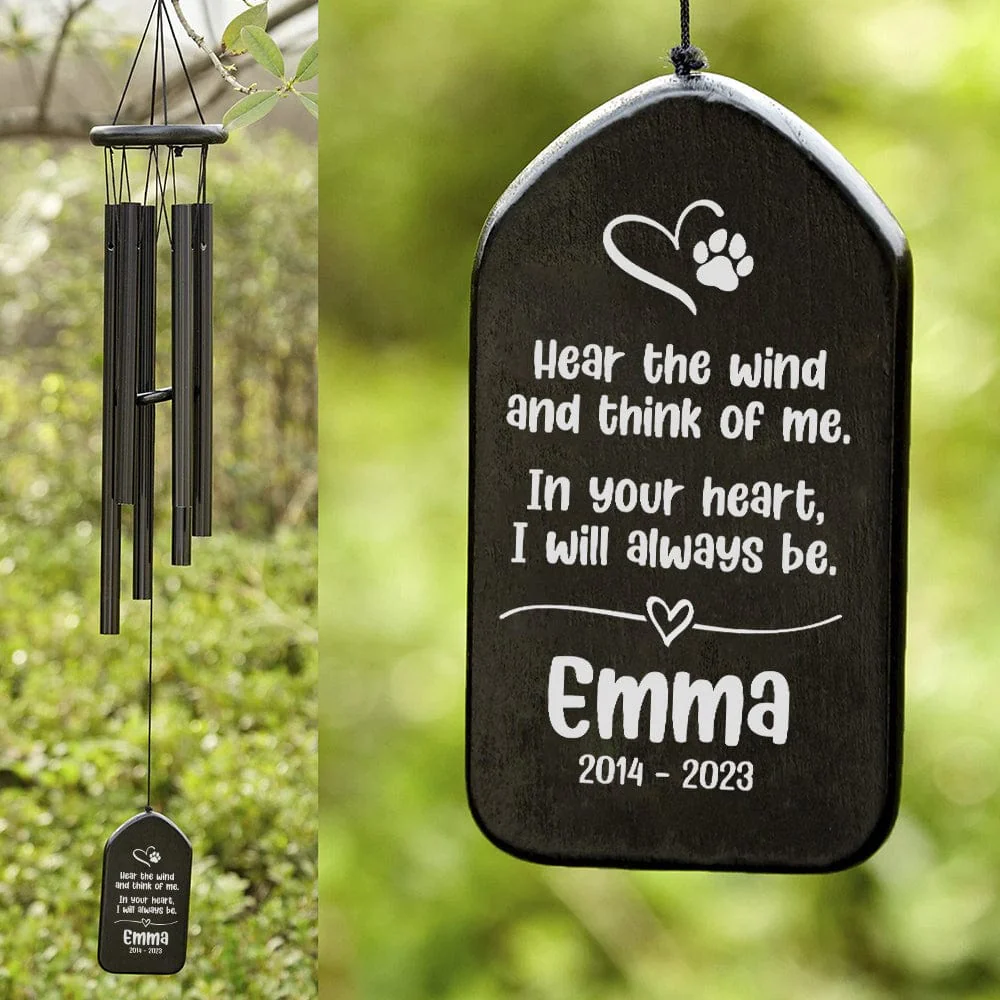 Custom Name And Think Of Me Memorial Wind Chimes Personalized Gifts TA29 889879