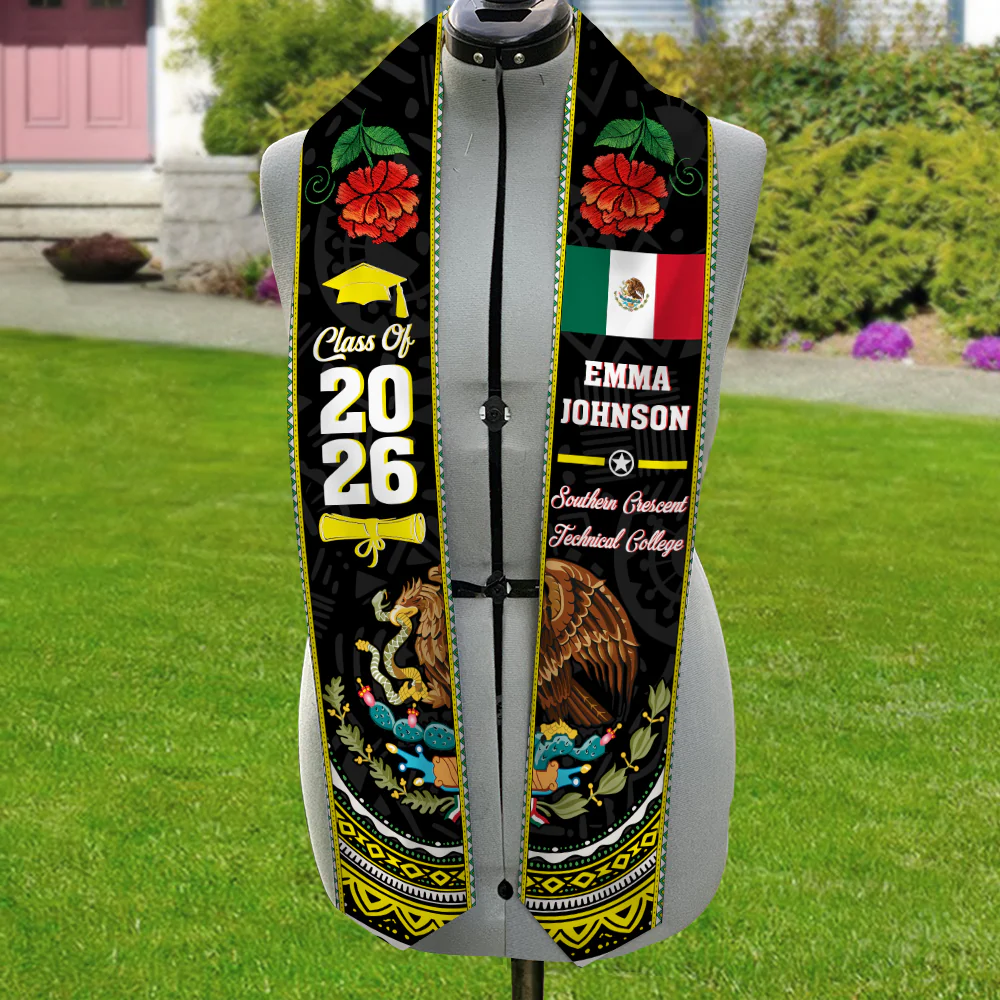 Custom Name Class Of 2026 Graduation Celebration Stole LM32 897697 - Image 2