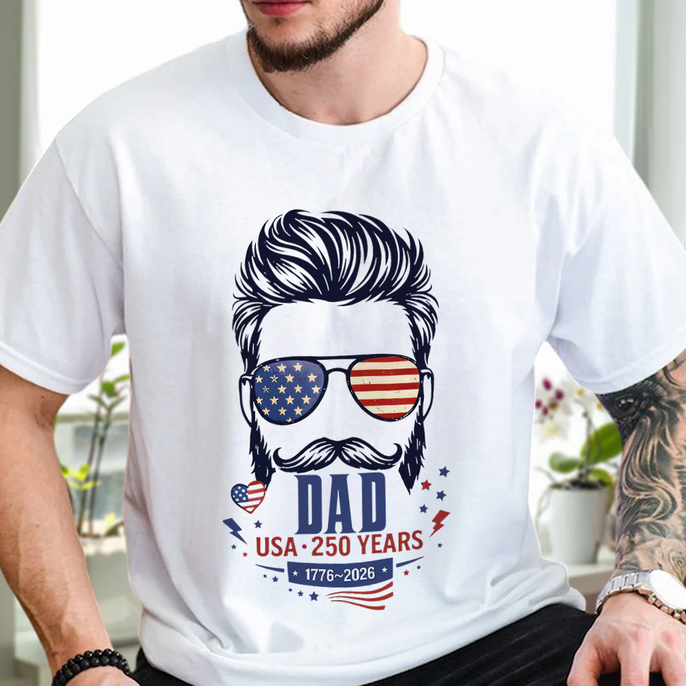 Custom Name Mom Dad USA 250th Anniversary Matching Patriotic Parents Shirt CH07 910656 - Image 7