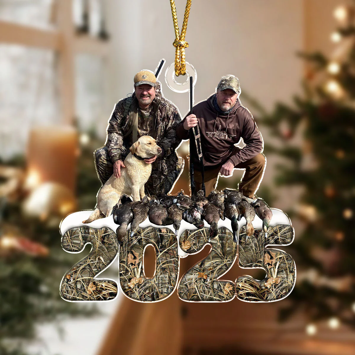 Custom Photo Acrylic Ornament Christmas Gifts For Duck Hunting Lovers HA75 898090 - Image 6