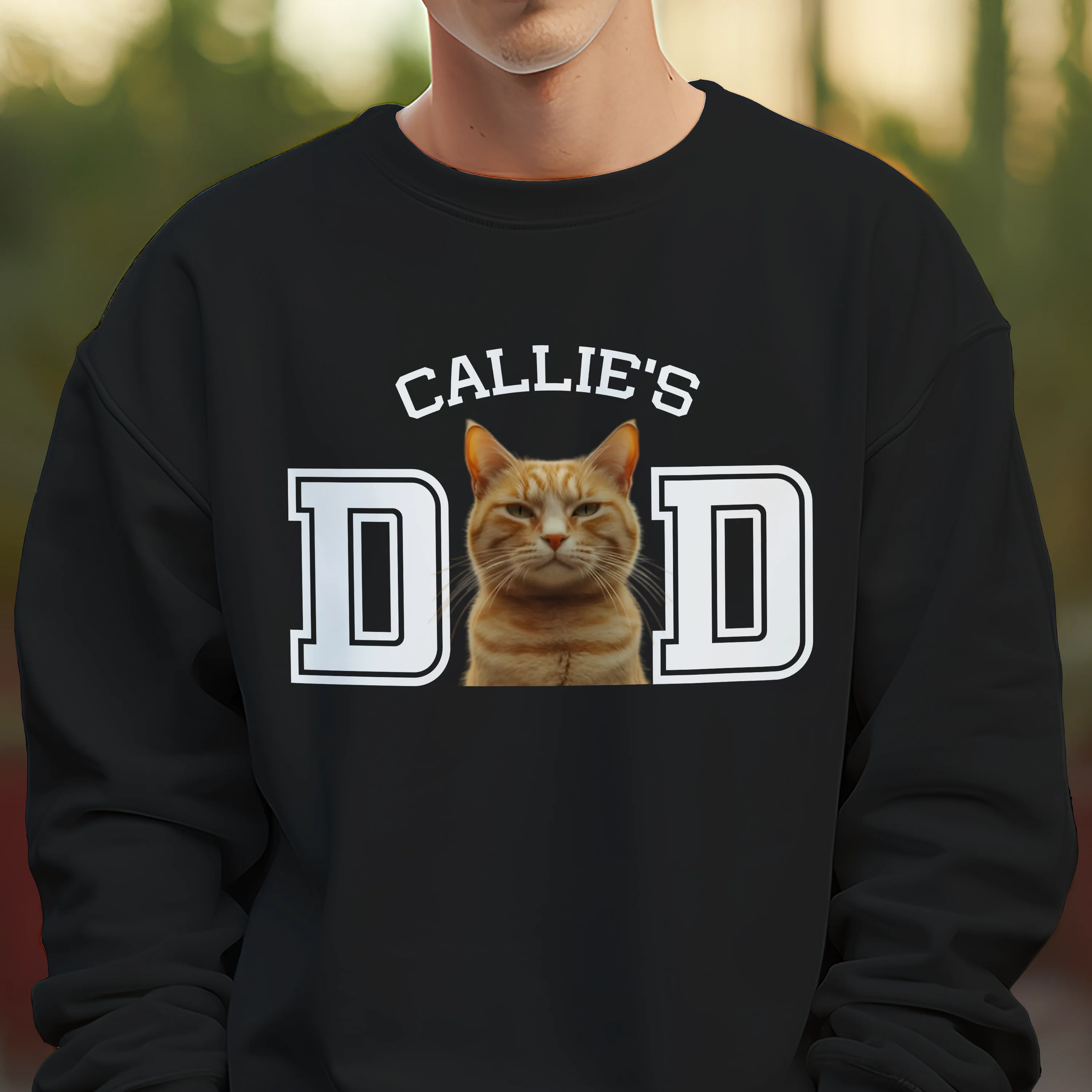 Custom Photo Cat Dad Shirt Gift For Dad HA75 892460 - Image 6