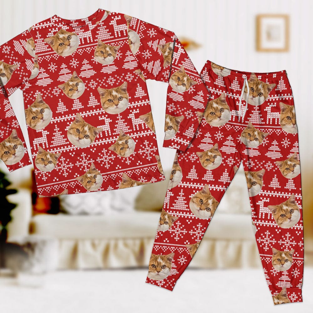 Custom Photo Christmas Cat Sleepwear TA29 889856 - Image 2