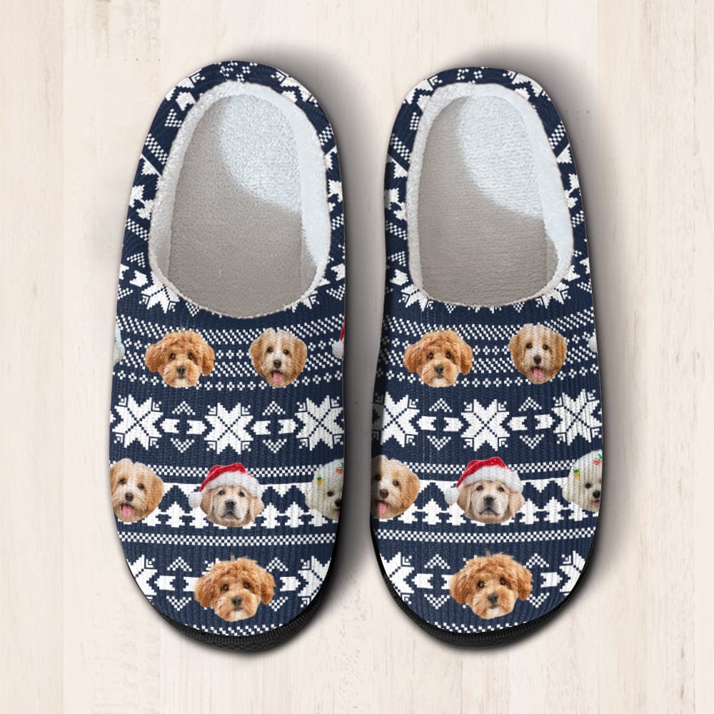 Custom Photo Christmas Dog Cat Slippers HA75 891302 - Image 4