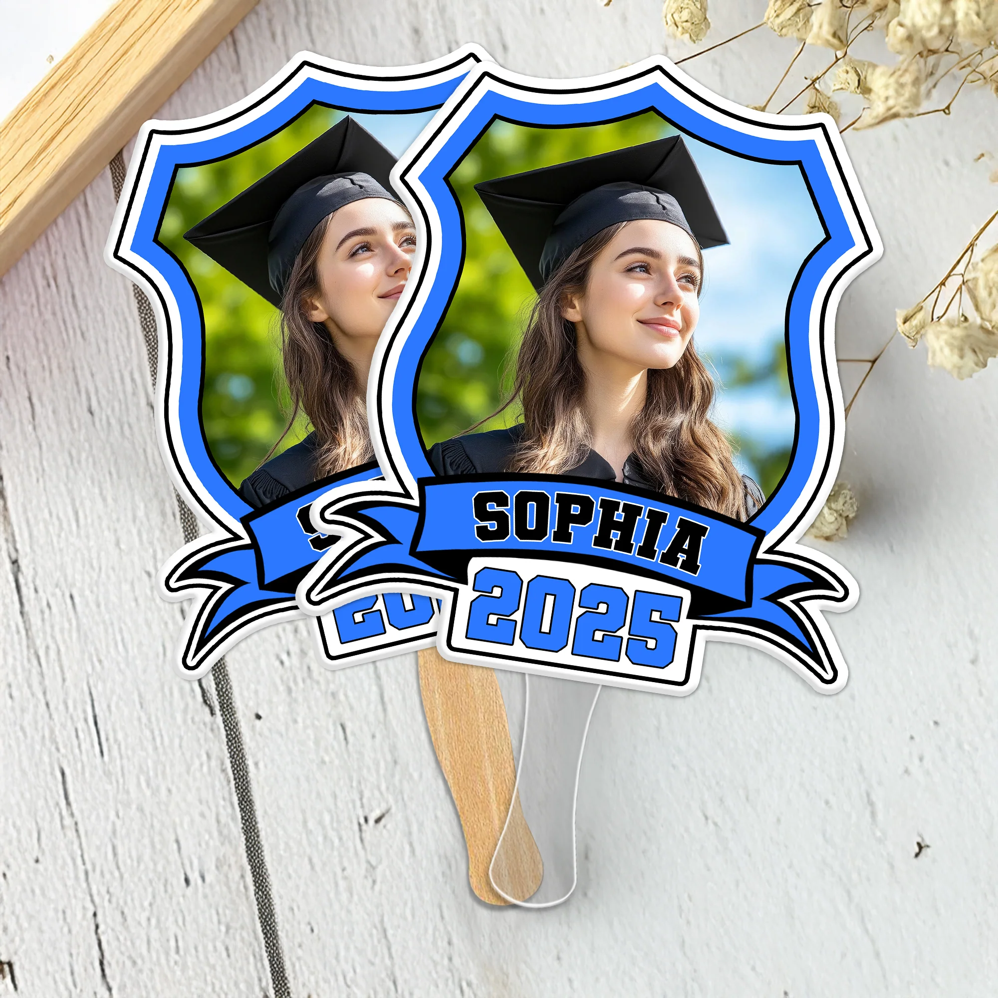 Custom Photo Class of 2026 face Fans Graduation Party Decor Gift CH07 895336 - Image 4
