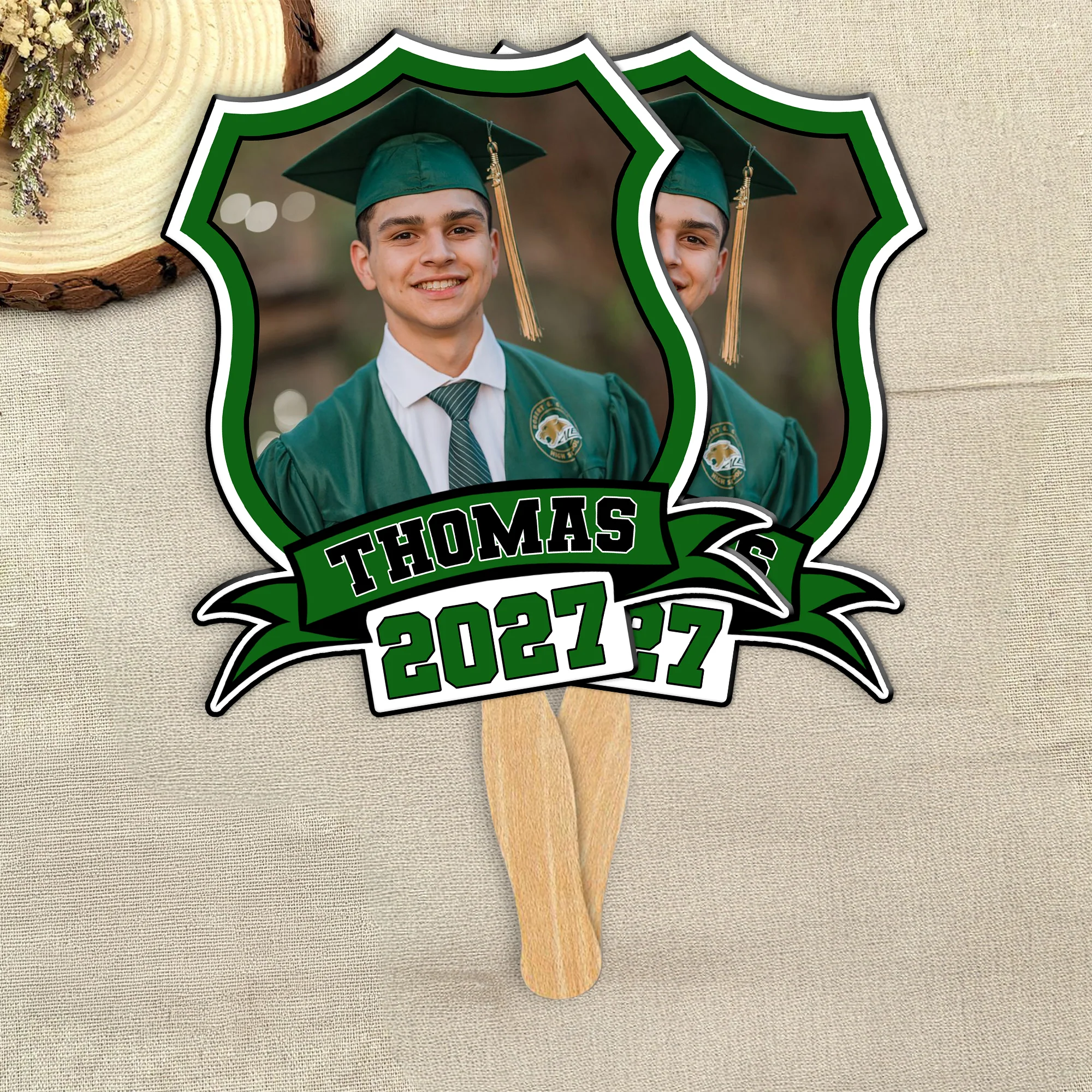 Custom Photo Class of 2026 face Fans Graduation Party Decor Gift CH07 895336 - Image 5