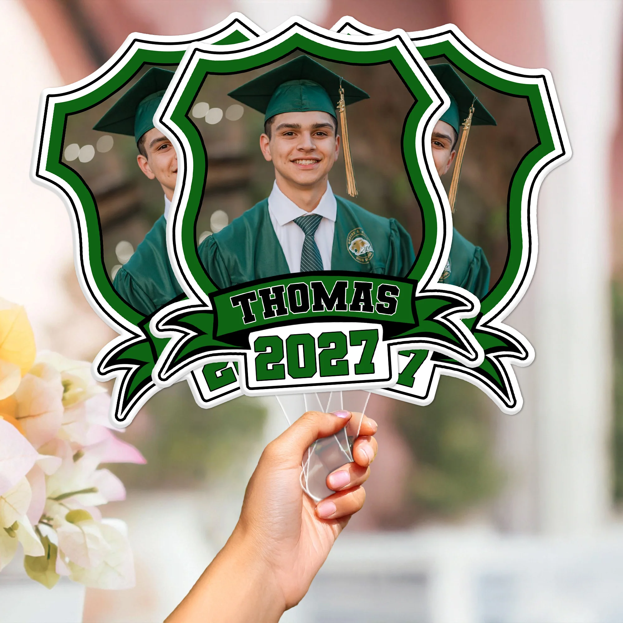 Custom Photo Class of 2026 face Fans Graduation Party Decor Gift CH07 895336 - Image 6
