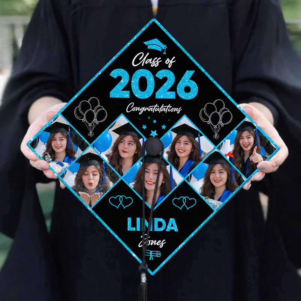 Custom Photo Class Of 2026 Congratulations Graduation Cap Topper, Gift for Graduation HA75 920816 - Image 8
