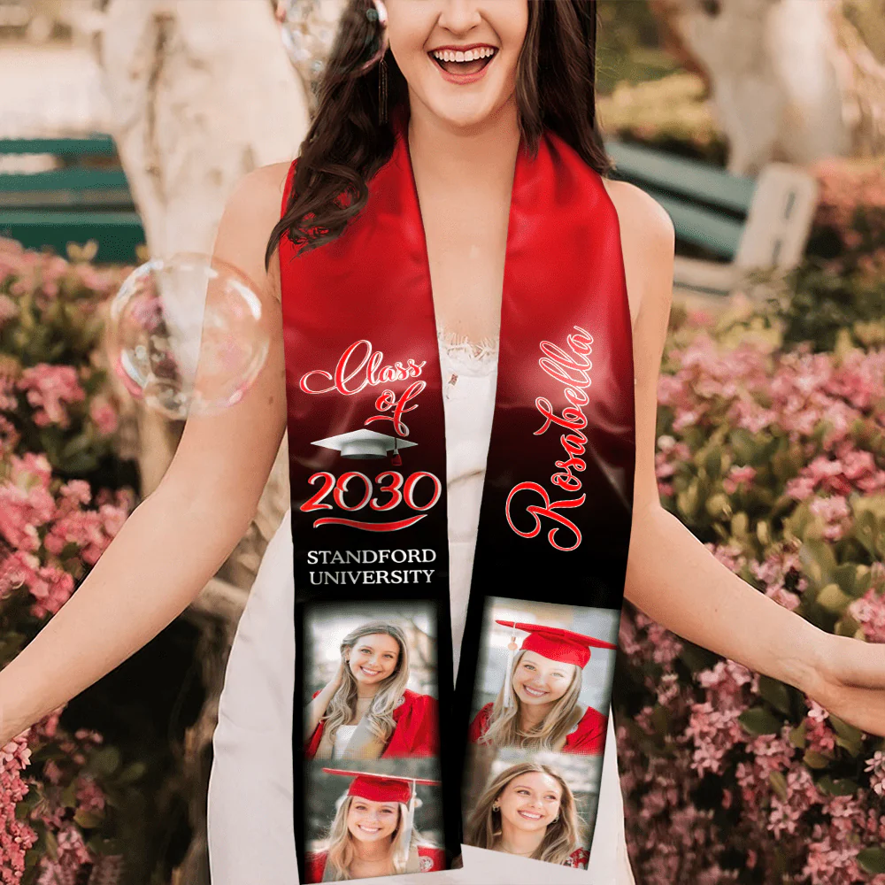 Photo Class of 2026 Stoles Sash, Graduation Gift, Senior Gift N304 TH10 888873 - Image 12