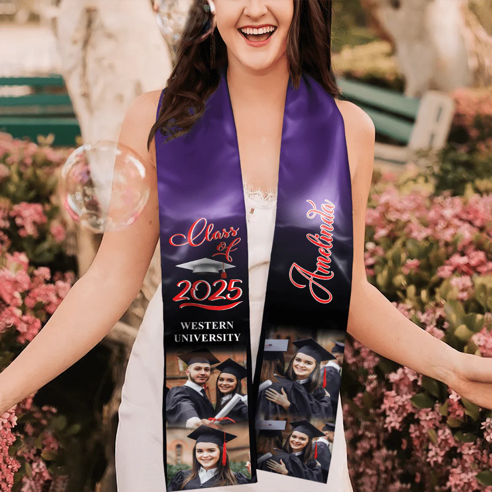 Custom Photo Class of 2026 Stoles Sash Senior Gift TA29 TH10 888873 - Image 8