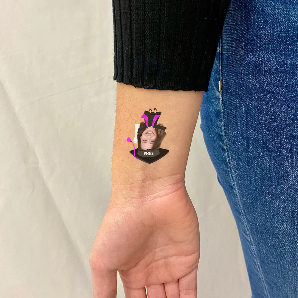 Custom Photo Congrats Class of 2026 Graduation Temporary Tattoos HO82 902270 - Image 3