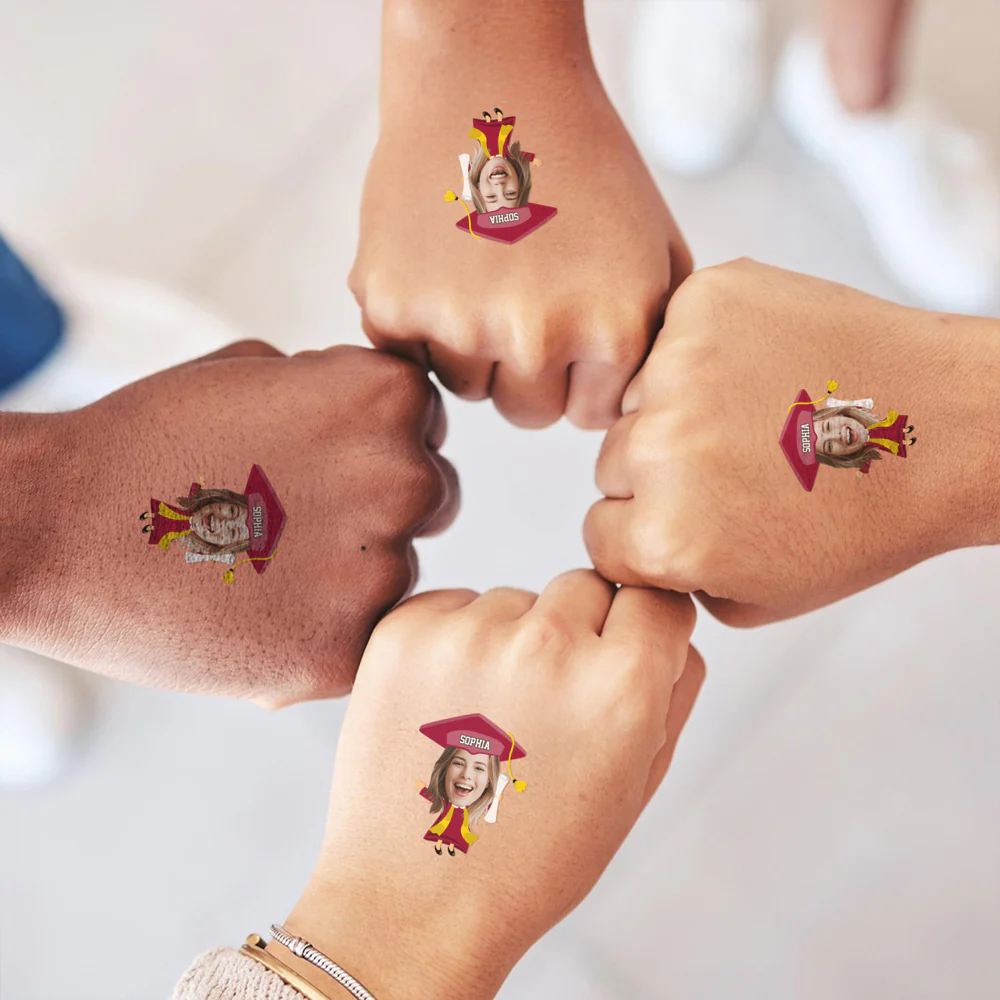 Custom Photo Congrats Class of 2026 Graduation Temporary Tattoos HO82 902270 - Image 7