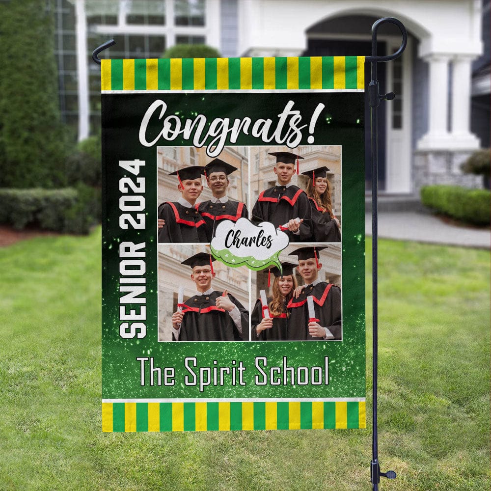 Custom Photo Congrats Graduation Garden Flag TA29 888897 - Image 9