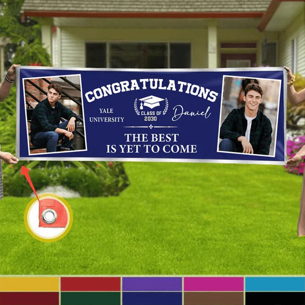 Custom Photo Congratulations Graduation Banner TA29 888885 - Image 10