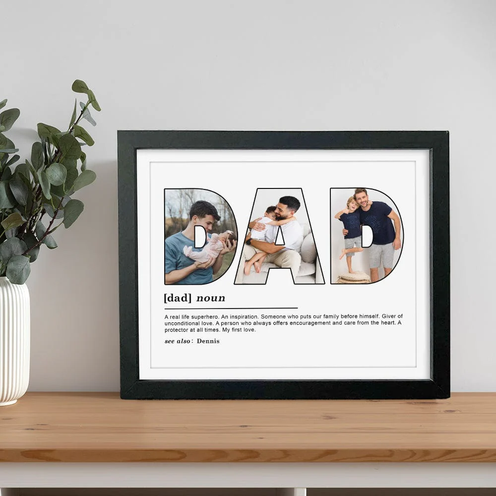 Custom Photo Dad My First Love Father's Day Poster Canvas Picture Frame DM01 890959 - Image 7