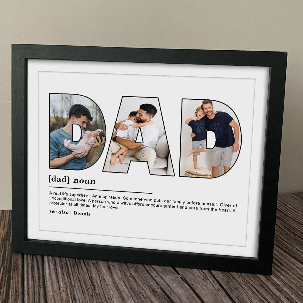 Custom Photo Dad My First Love Father's Day Poster Canvas Picture Frame DM01 890959 - Image 8