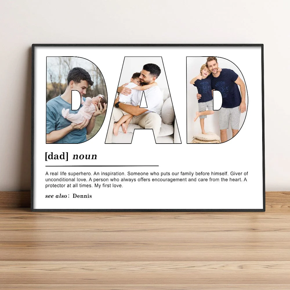 Custom Photo Dad My First Love Father's Day Poster Canvas Picture Frame DM01 890959 - Image 9