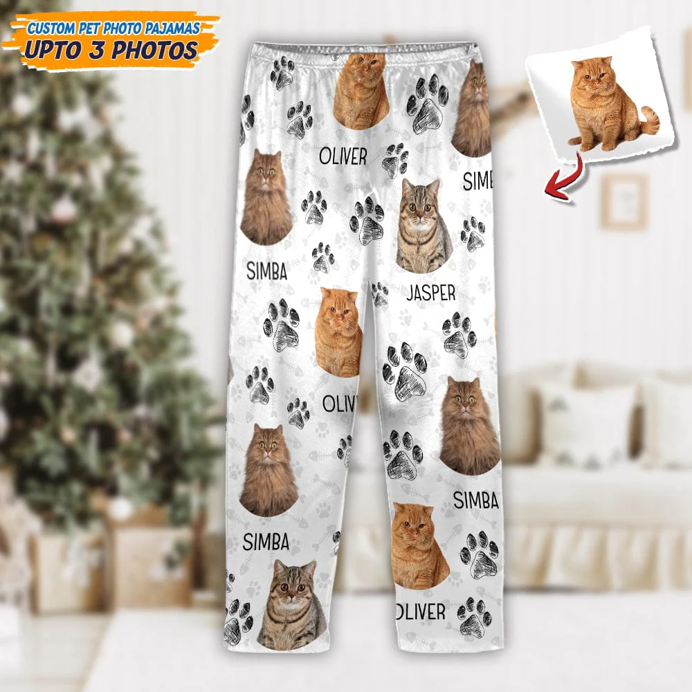 Custom Photo Dog Cat Paw For Dog Cat Lover Pajamas Christmas HO82 K228 888684 - Image 7