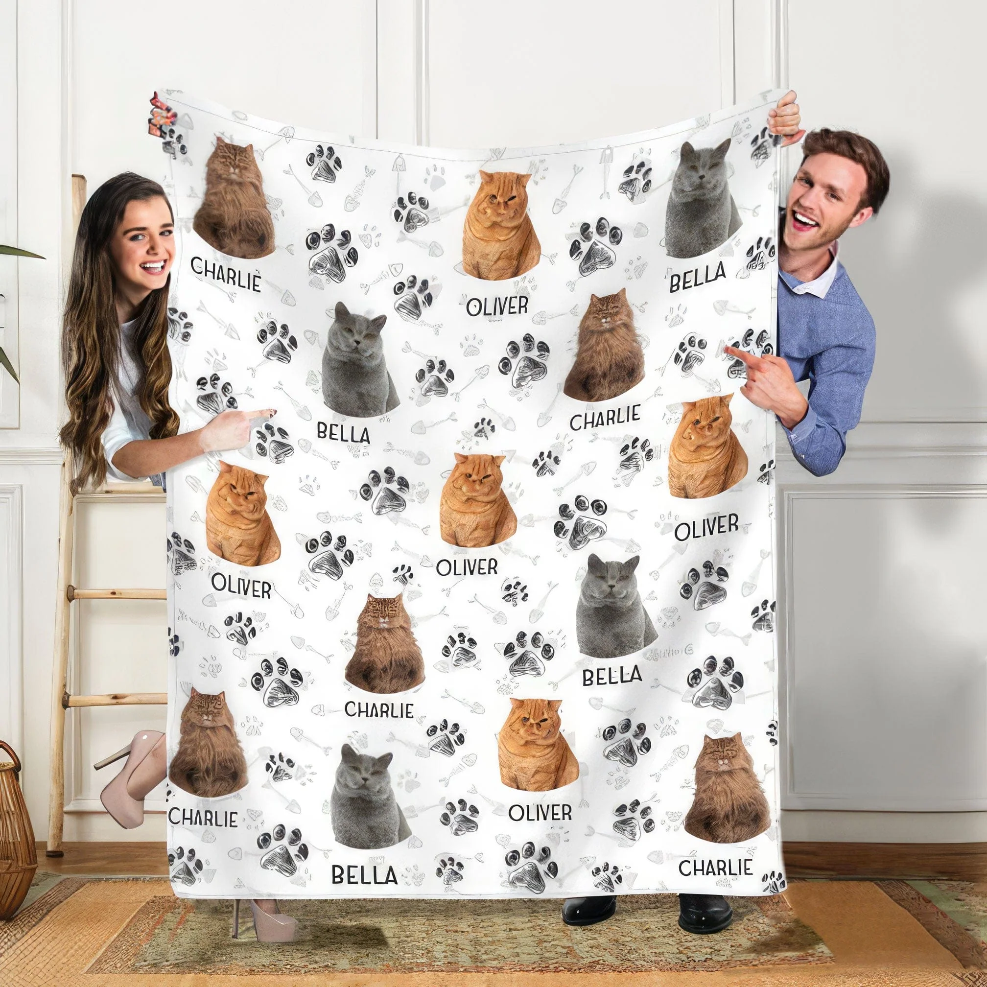 Custom Photo Dog Cat Paw Pet Blanket T368 888773 - Image 5
